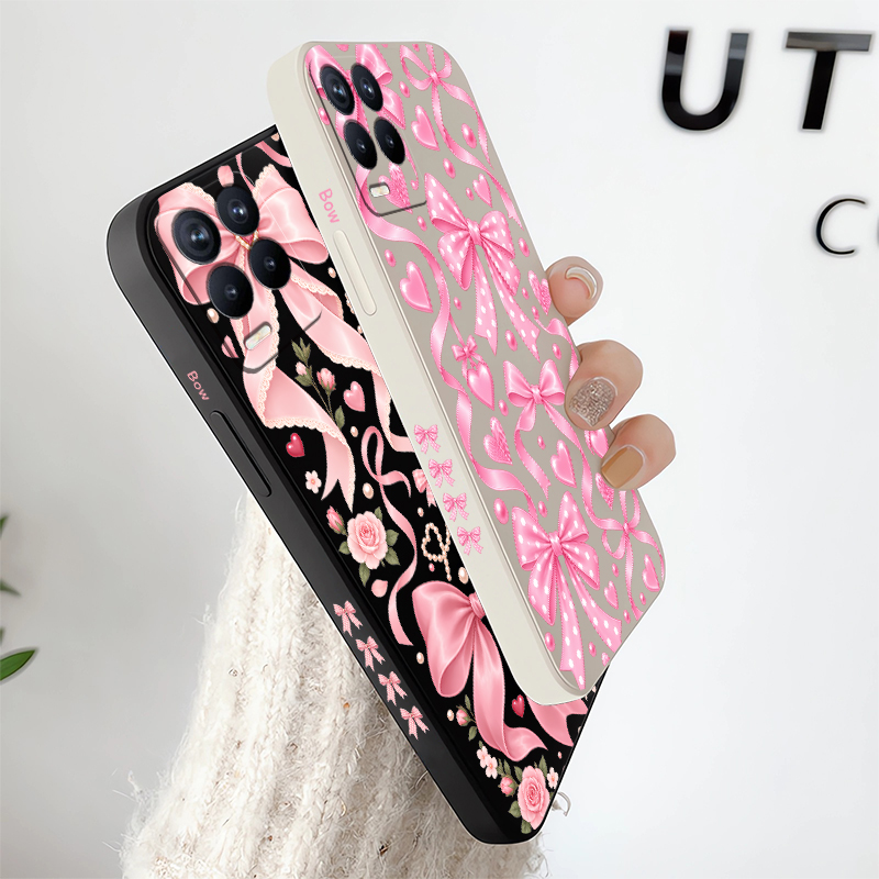 Pink Bow Knots Case For OPPO R - Realme Note 50 评论和价格