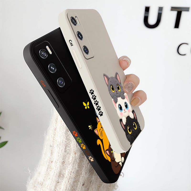 Cute Coloful Cats Phone Case F - Vivo V40 评论和价格