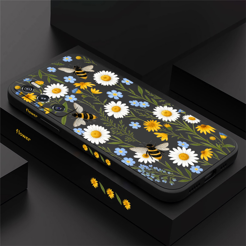 Cute Bee Floral Pattern Case F - Vivo V40 评论和价格
