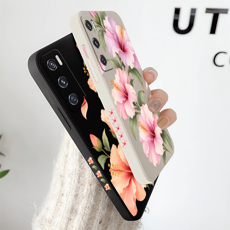 Two Pink Lilies Pattern Case F - Vivo V40 评论和价格