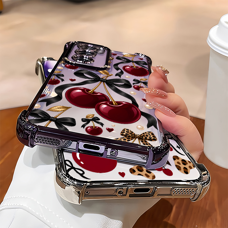 Luxury Wine Red Cherry Leopard - Oppo Reno 12 评论和价格
