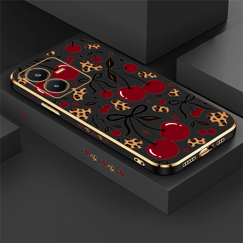 Print Cherry Case For Vivo V40 - Vivo V40 评论和价格